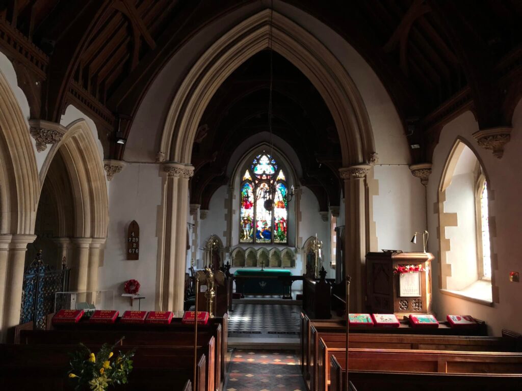 Inside St Mary's Church, Culford
